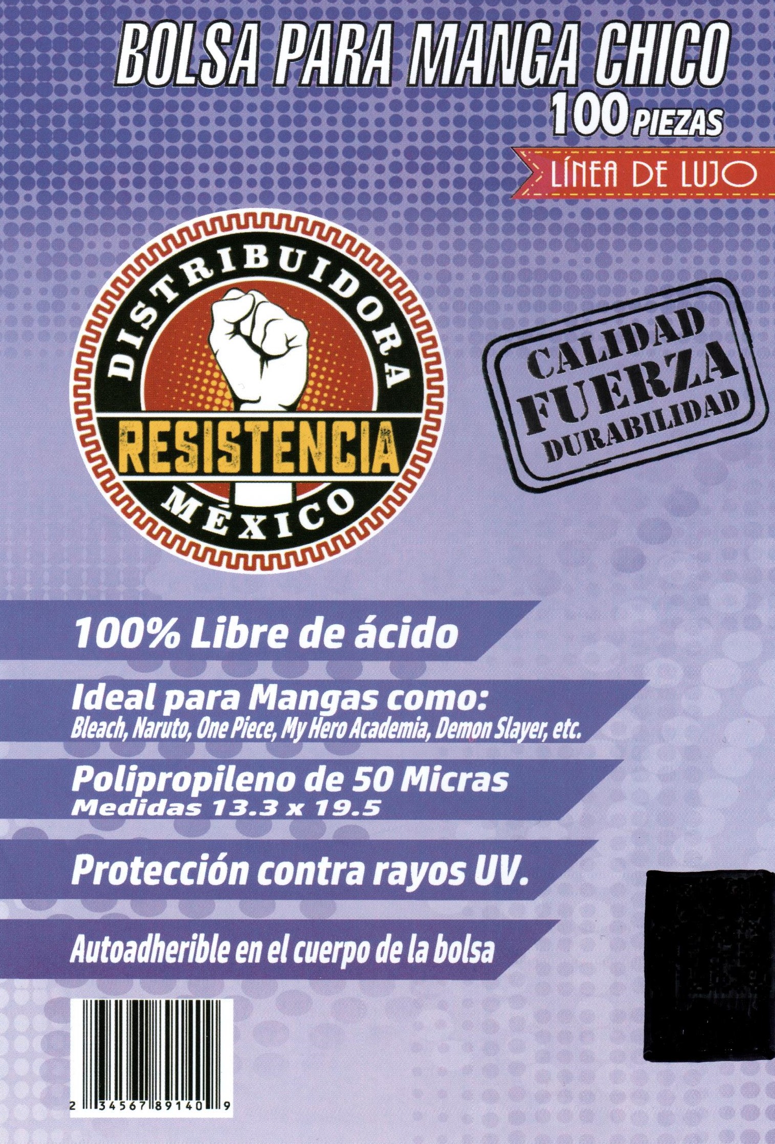 Bolsa manga chico 100 pzas