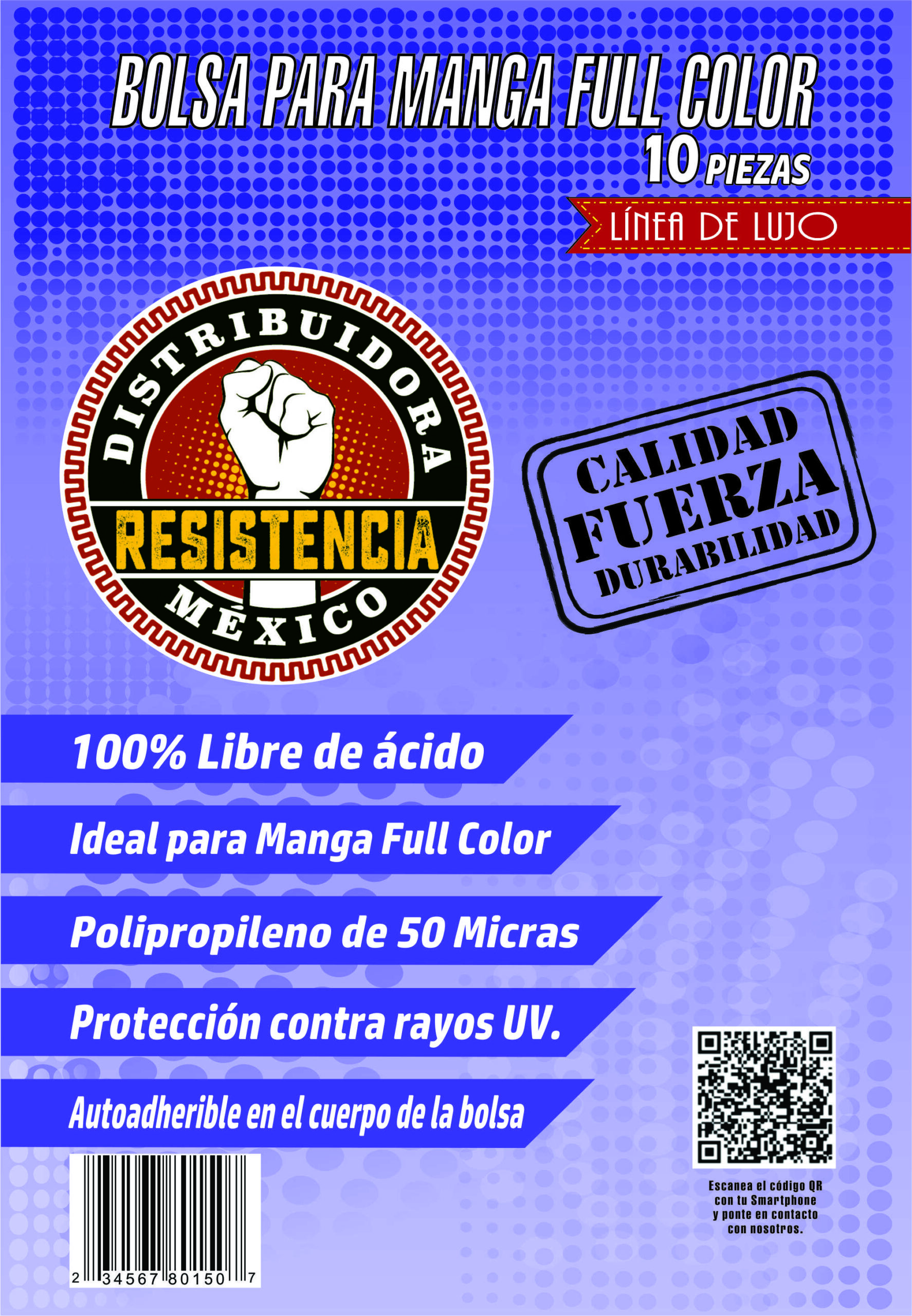 Bolsa para manga Full color 10 pzas