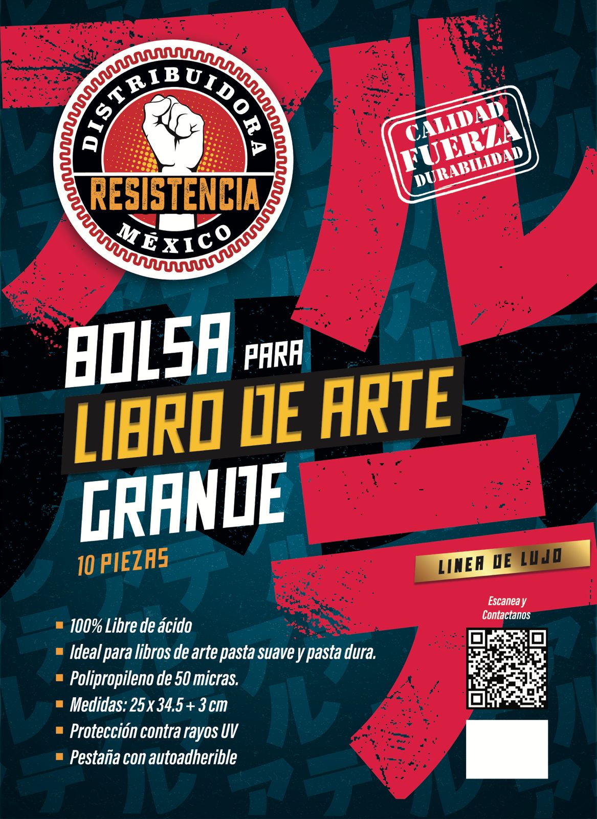 Bolsa para libro de arte grande (10 piezas)