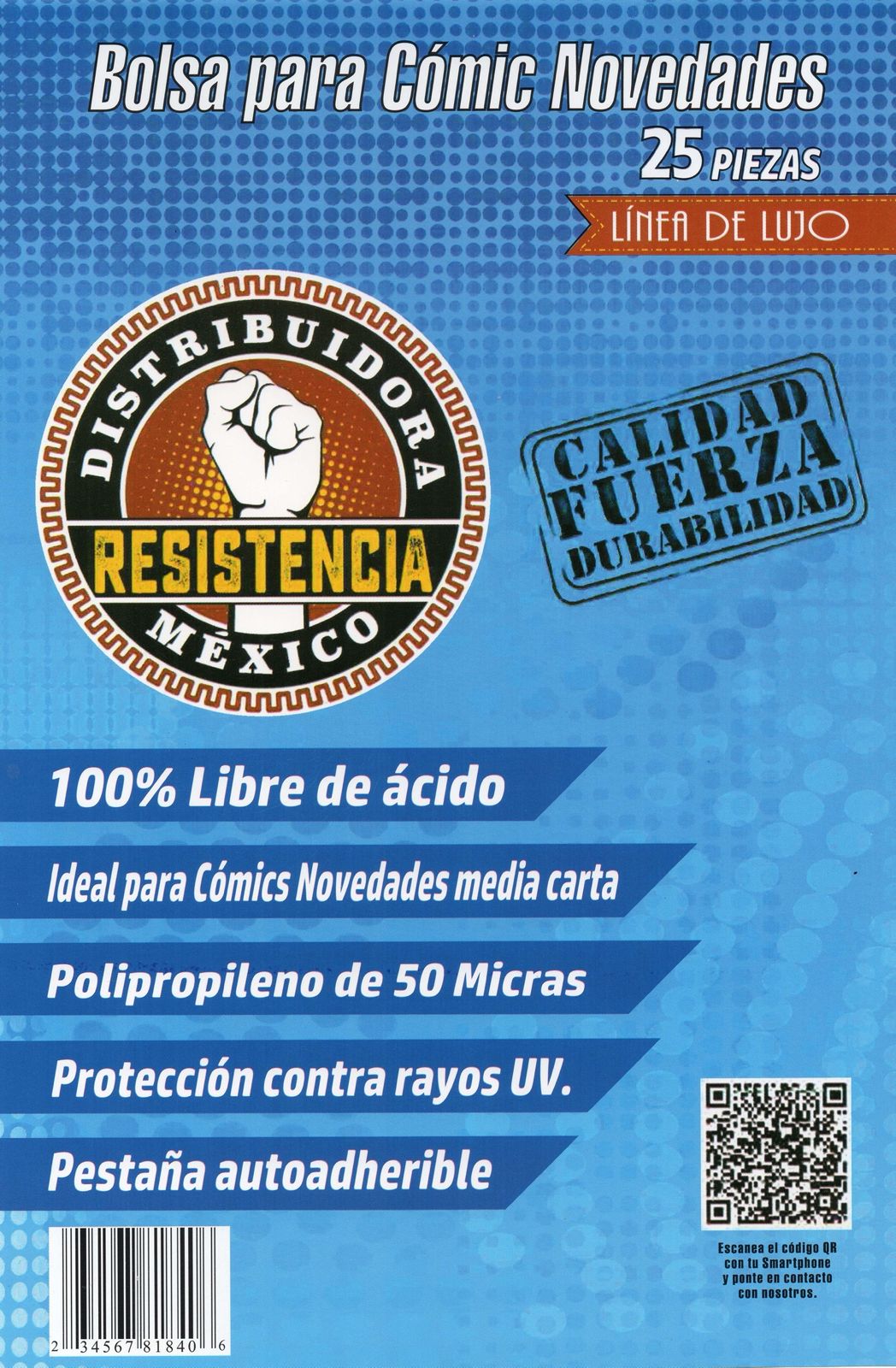 Bolsa para comic Novedades (25 piezas)