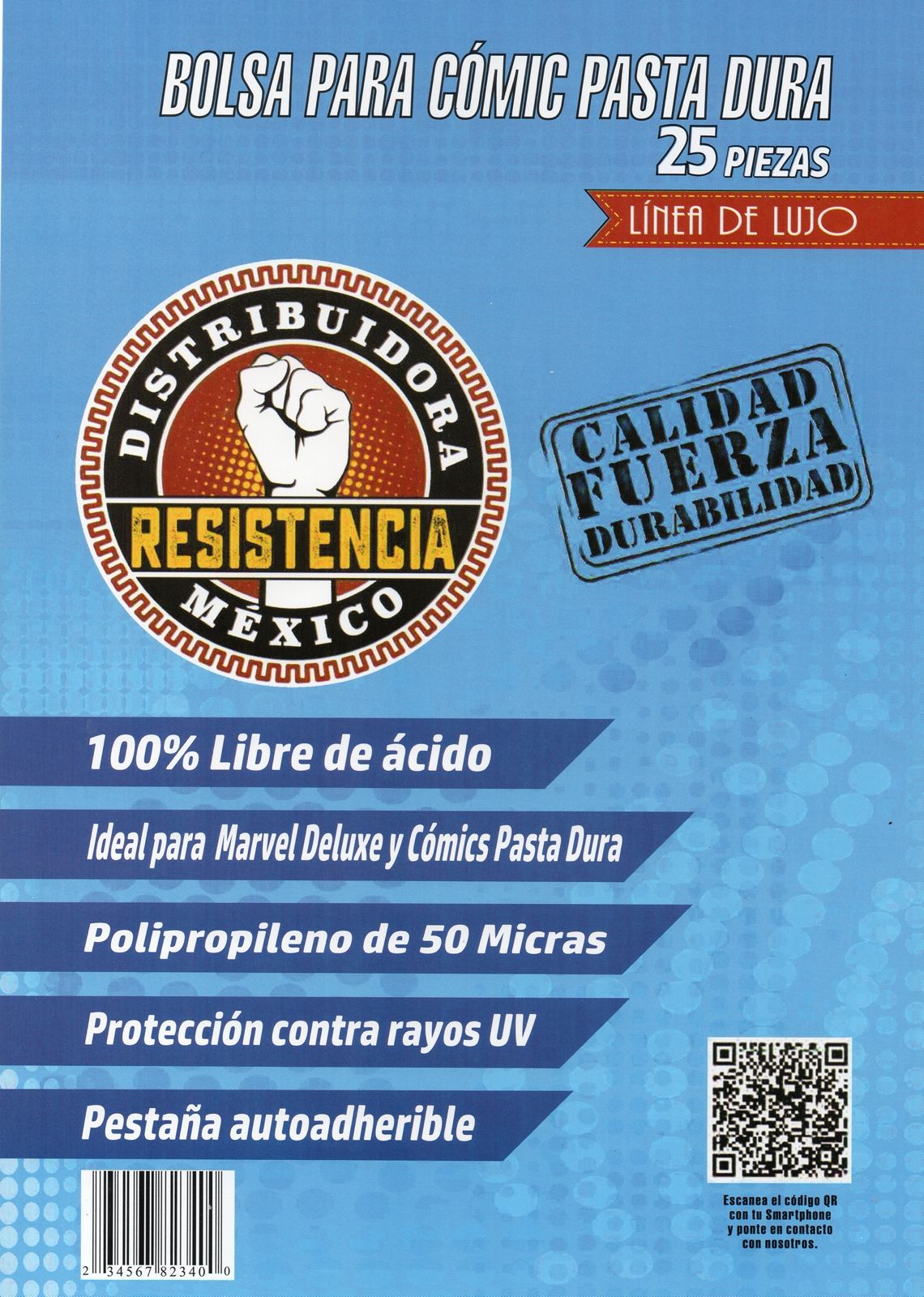 Bolsa para comic pasta dura (25 piezas)