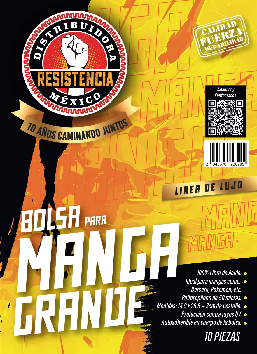 Bolsa para manga grande 10 pzas.