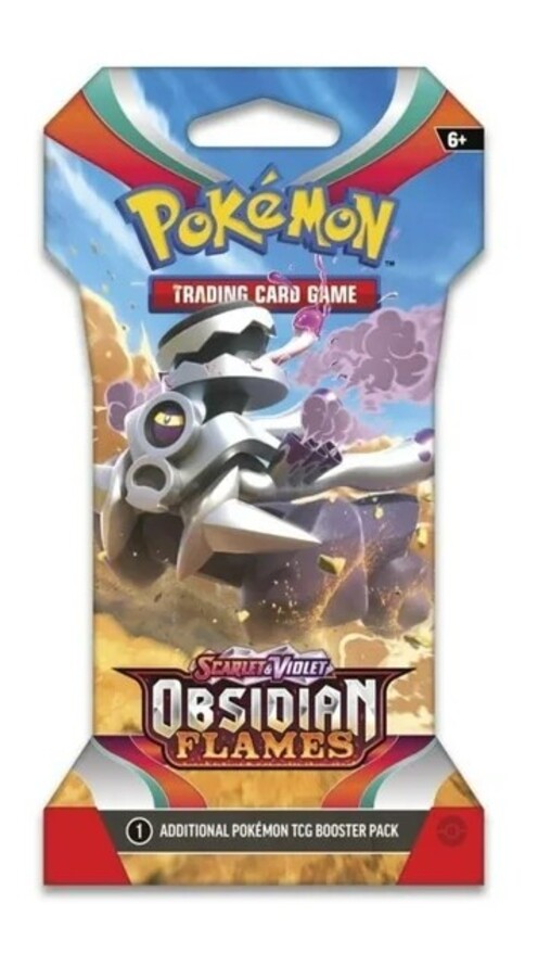 Pokémon TCG: Escarlata y Violeta—Obsidian Flames-Boosters con mangas
