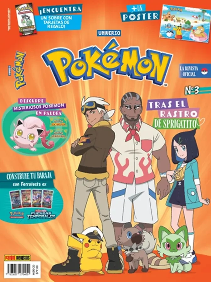 Revista Pokemon 2025 + Cards N.3