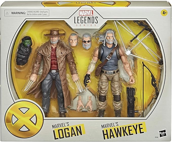 Figura Marvel X-Men Series Hawkeye y Logan