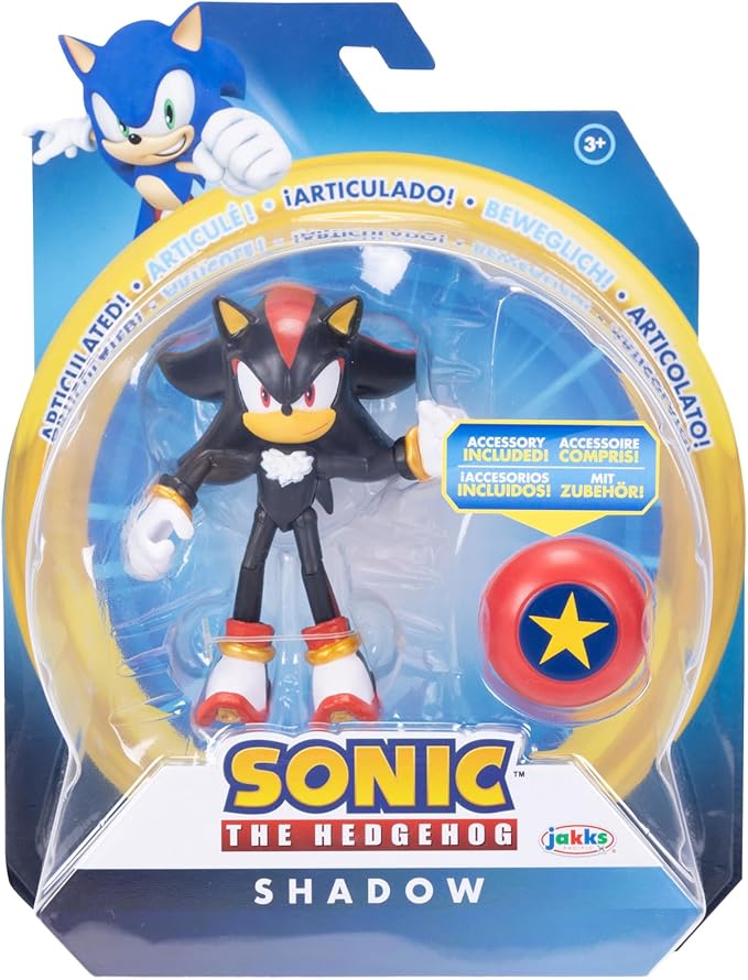 Figura Articulada Modern Shadow de 4″ con Accesorio Star Spring