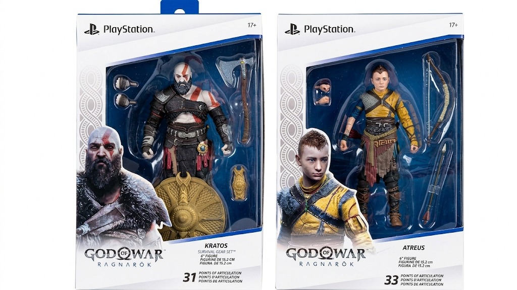 Figuras Kratos & Atreus (Survival Gear Set) - 2-Pack