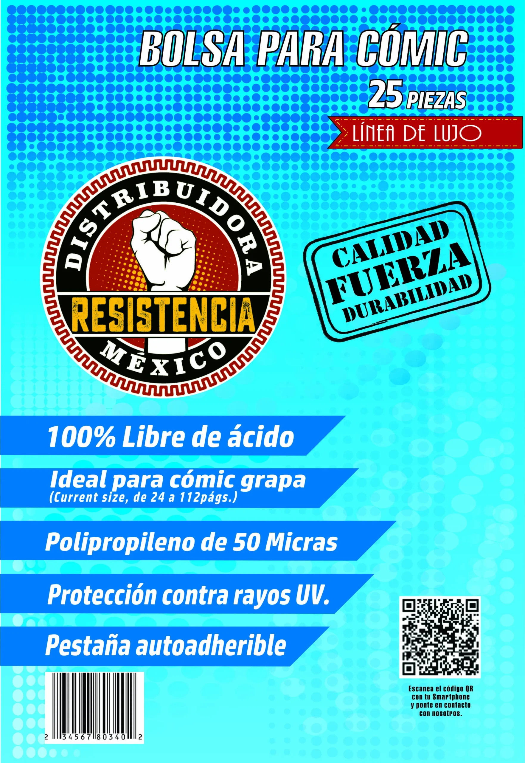Bolsa Cómic Lujo 25 piezas