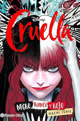 Cruella Negro, blanco y rojo